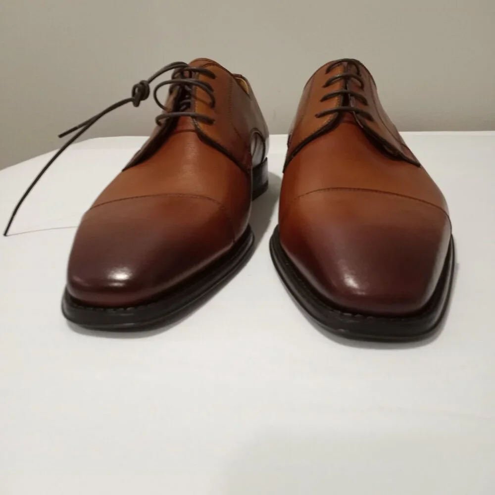 NEW MAGNANNI SAMSON BURNISHED CAP TOE DERBY MEN'S SHOES SIZE 12 - Picture 6 of 11